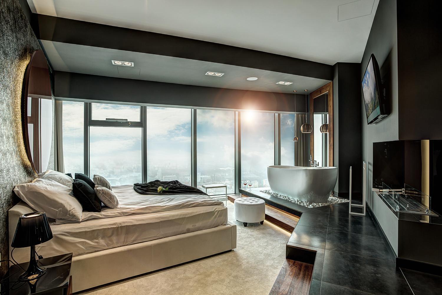 30Th+ Floor Apartments In Sky Tower Breslau Exterior foto