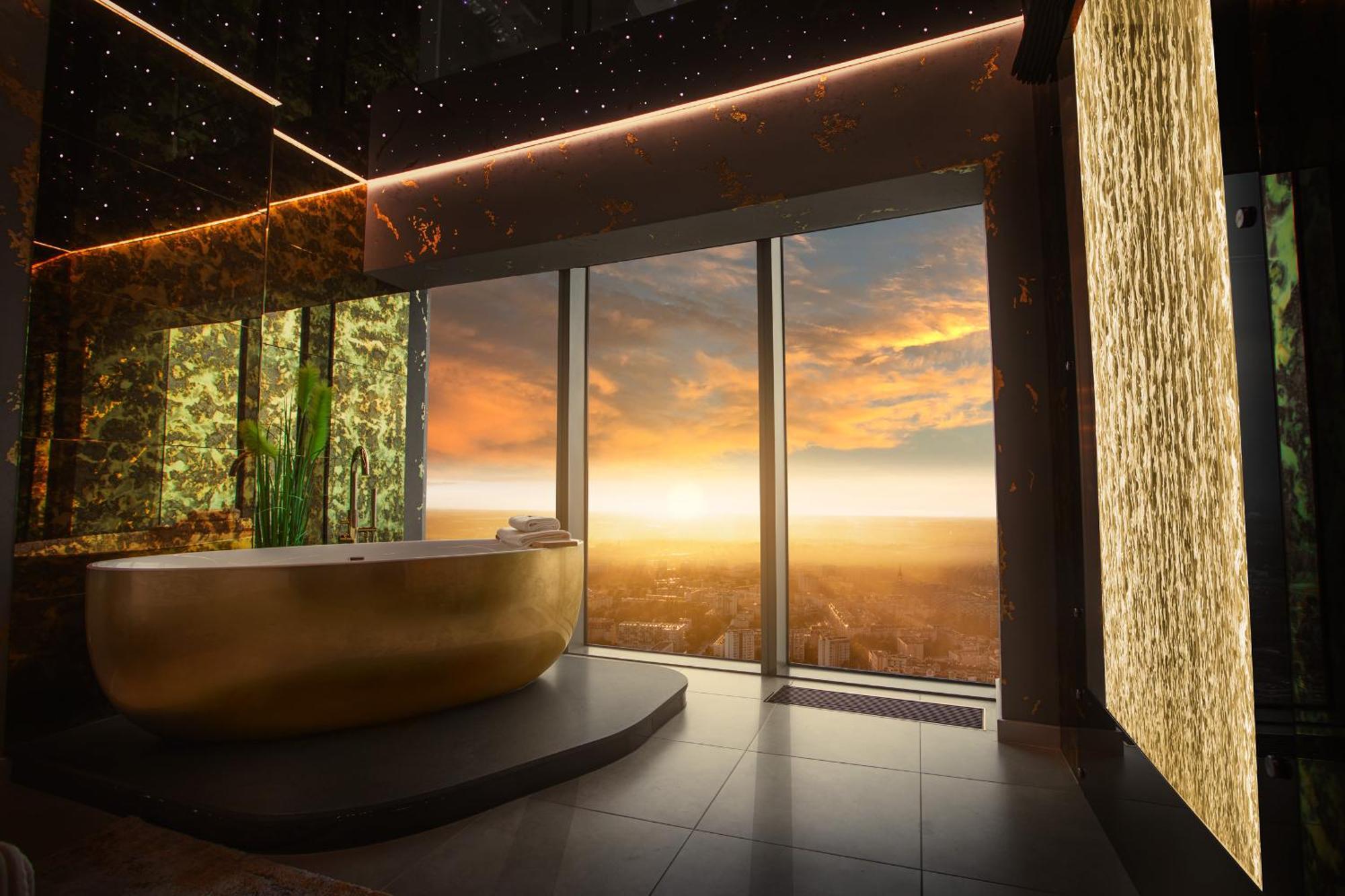30Th+ Floor Apartments In Sky Tower Breslau Exterior foto